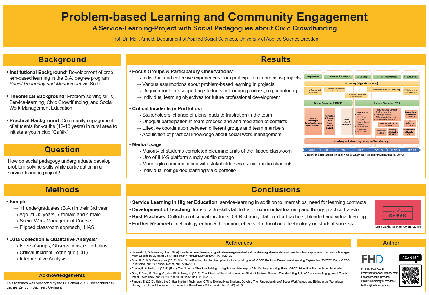 Problem-based Learning and Community Engagement (Poster)